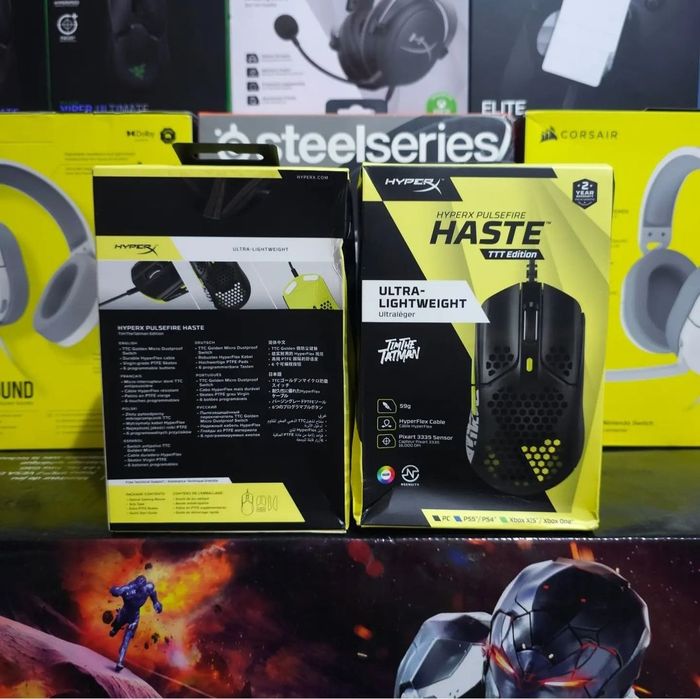 Hyperx Pulsefire Haste Black TTT мышка/мышь Проводная