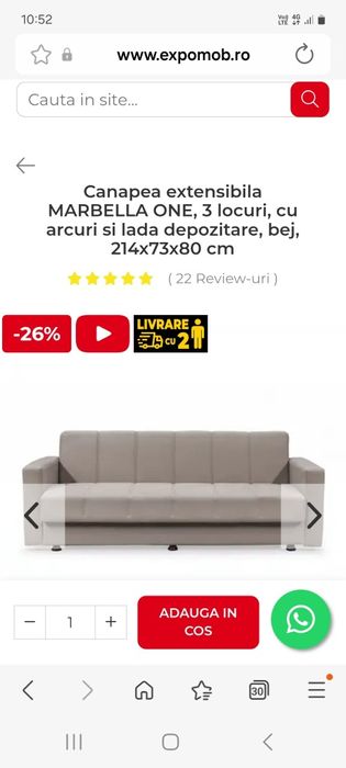 Vand  Canapea Noua!!!