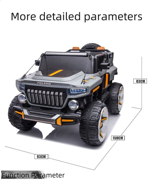 НОВИНКА! |Детская машина Джип дрифтить с блутузом| двухместный |