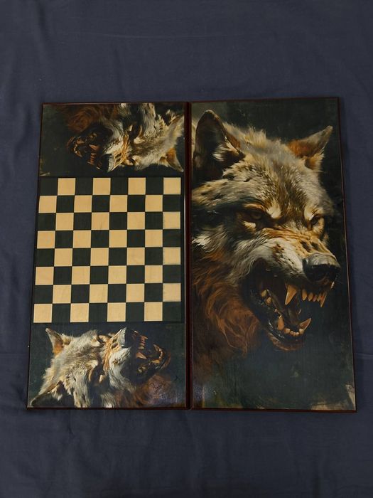 Нарды-шашки 2в1 Волк
