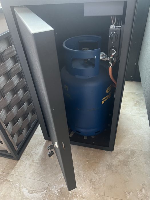 Încălzitor pe gaz PATIO LIGHT - Negru Lampă Terasă Flacără - Excelenta