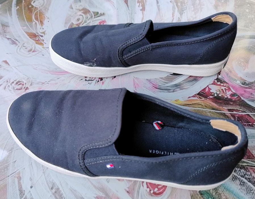 Запазени гуменки  Tommy Hilfiger, тъмно сини, номер 37 EU
