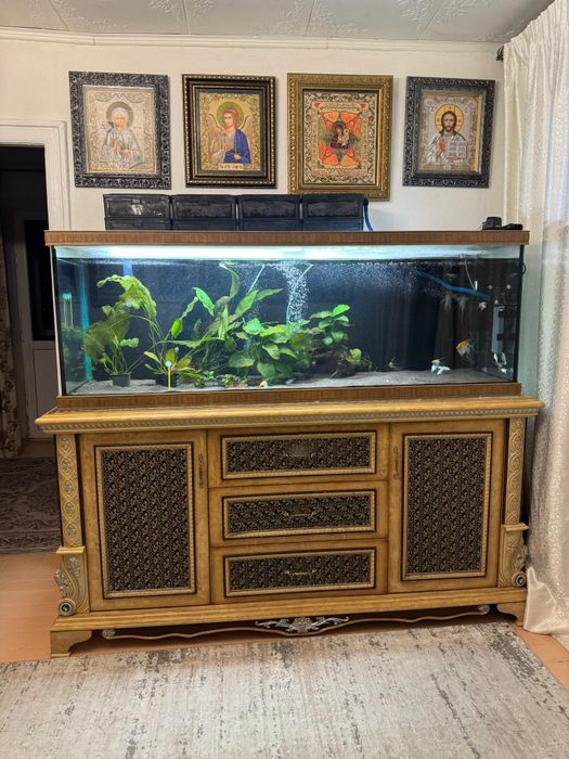 Аквариум с тумбой большой