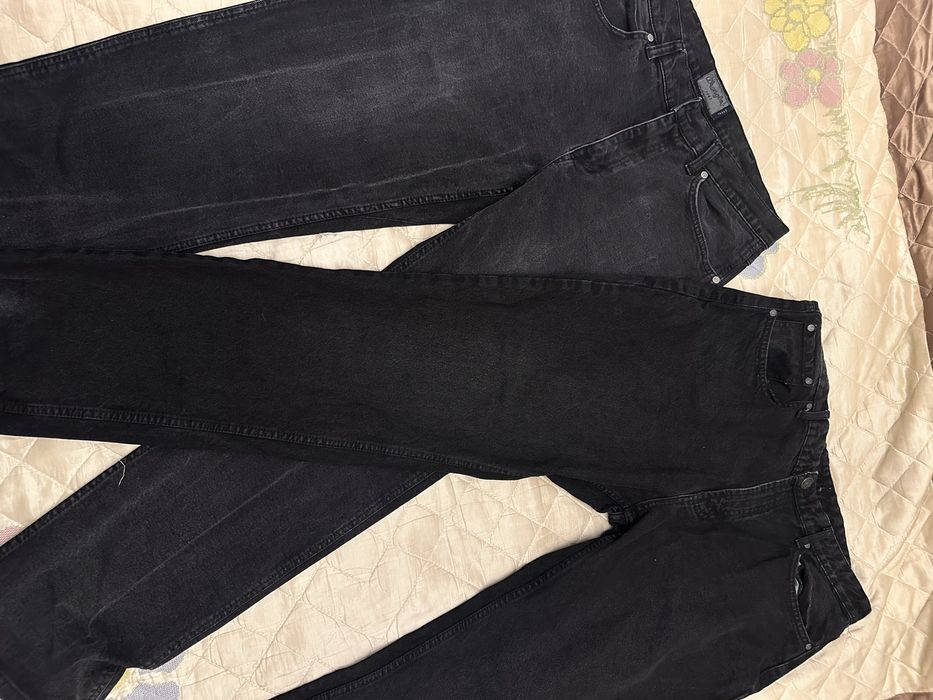 Джинсы черный деним