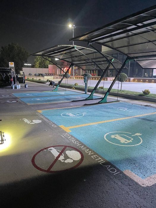 Дорожная разметка.Yol’ belgilash.Холодный пластик все виды