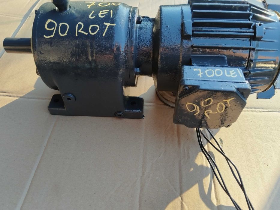 Motor electric cu reductor 90 de rotații povarna prune