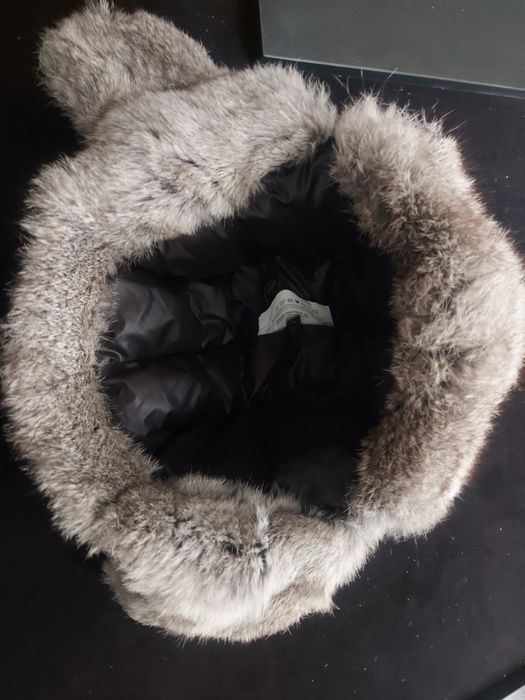 Hetrego down , мъжка пухена шапка , заешка кожа  58-62см. Дълбока.