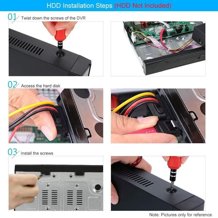 SECULINK Хибриден 16-канален DVR, 5MP, 5в1 Видеорекордер с H.265 компресия