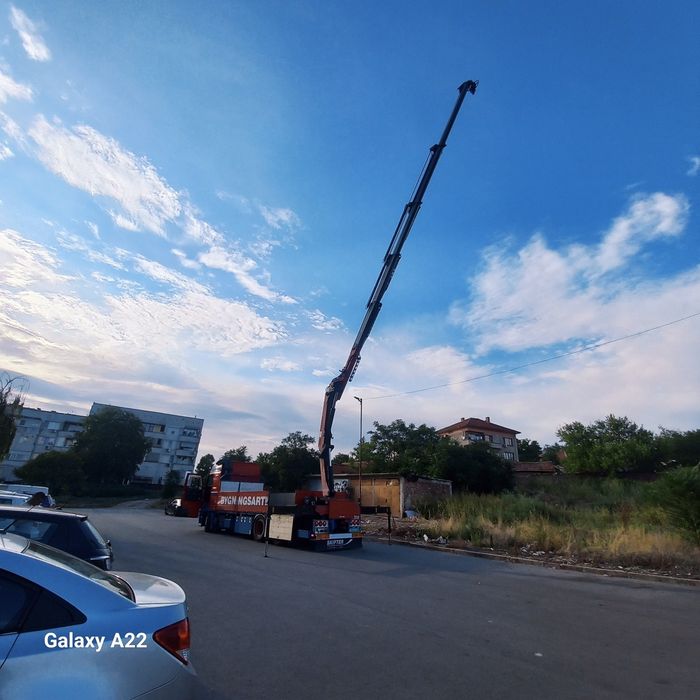 Транспортни услуги с бордови КРАН !!!