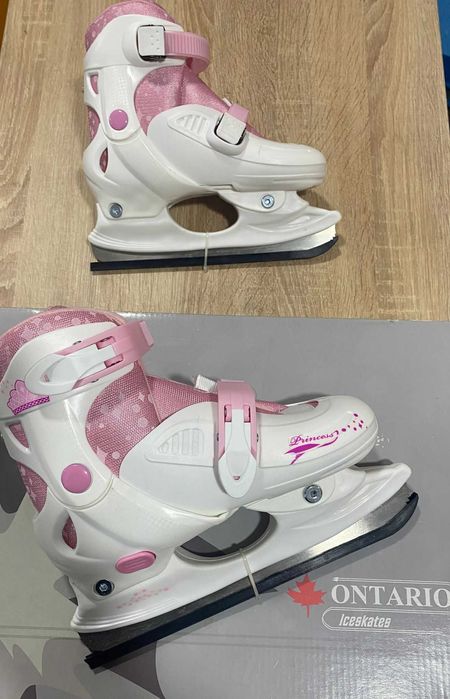 Patine de gheață  32-35 Alb/Roz