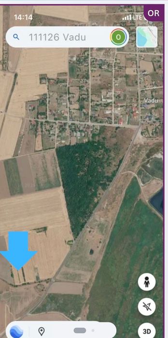 Vând teren extravilan în loc Vadu