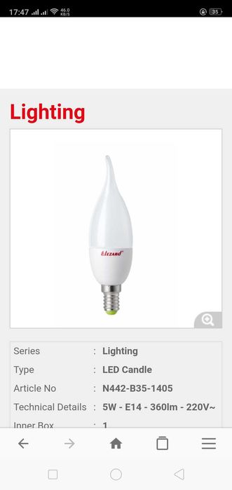 Лампы светодиодные