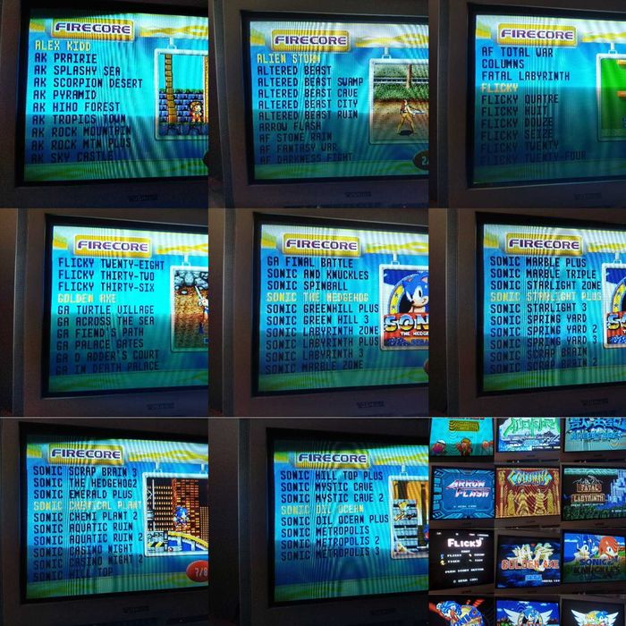 Приставка Sega со встроенными играми