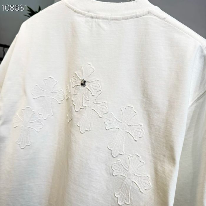 Tricou Chrome Hearts White  T-Shirt Alb [Verificare Colet] Caliate Premium
