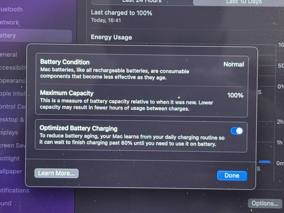 Лаптоп Apple Macbook air m3 13” midnight(черен), 16GB ram 256GB ssd,Ба