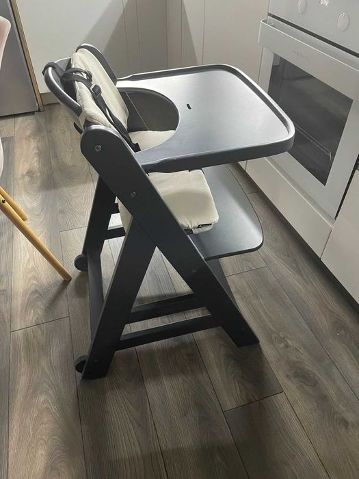 Дървен стол Hauck Beta+ в комлект с Шезлонг 2в1 Alpha Bouncer Premium