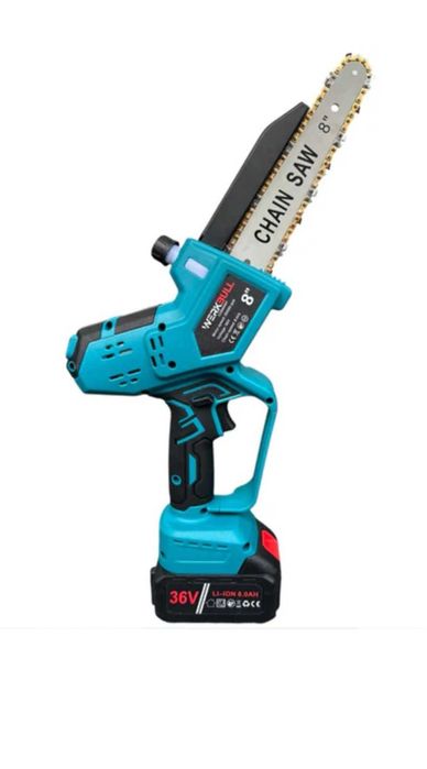 Немска акумулаторна резачка 25см.  Авт Омасляване дисплей 2 вериги