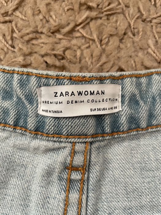 Дамски дънки Zara, носени. Размер 36 (отговарят на S размер).