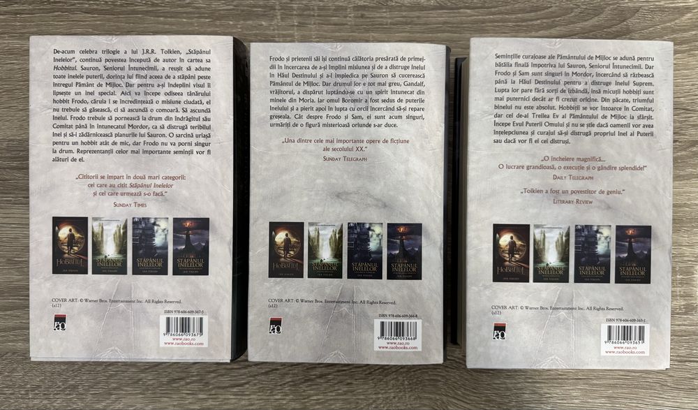 Stapanul Inelelor + Hobbitul - J. R. R. Tolkien
