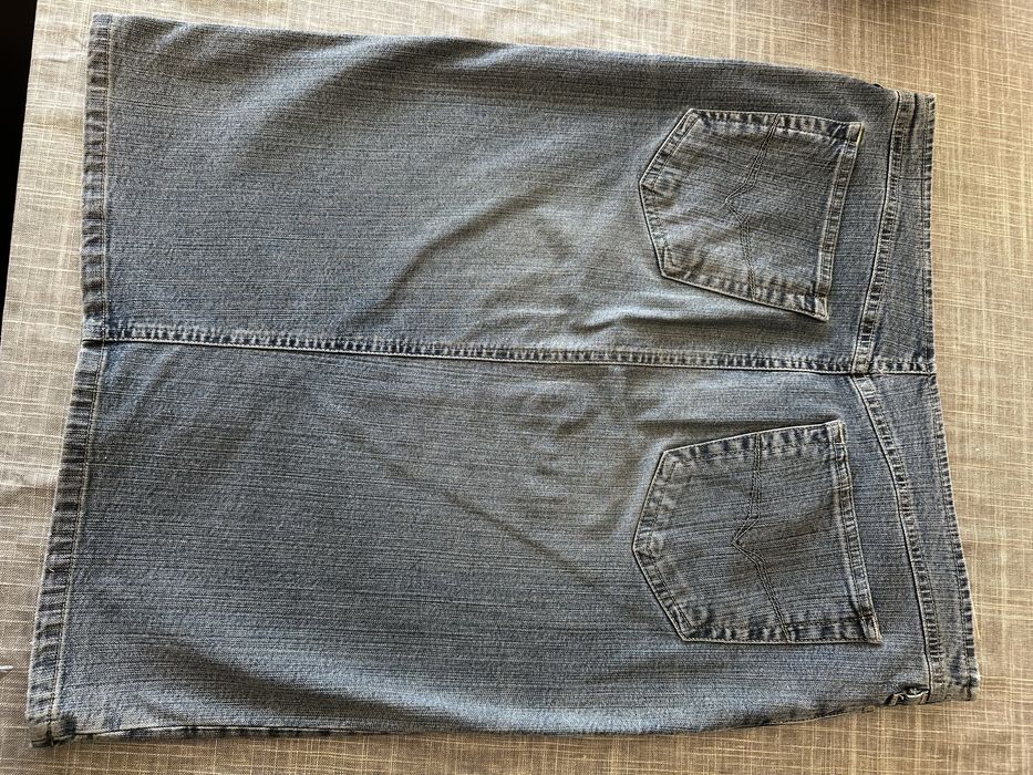 Пола ластична дънкена Versace