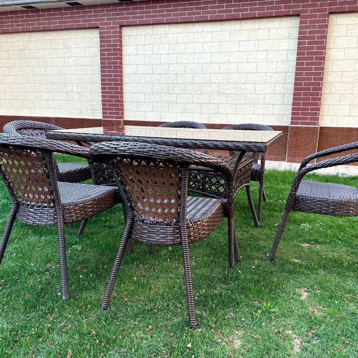 Дачник стол стулья Ротанговая мебель СтолСтулья для терасса от 1900цех