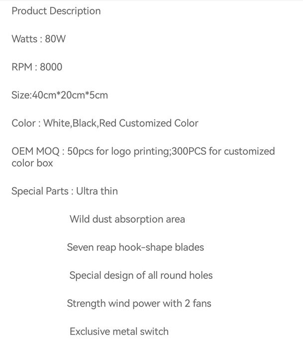 Aspirator praf unghii