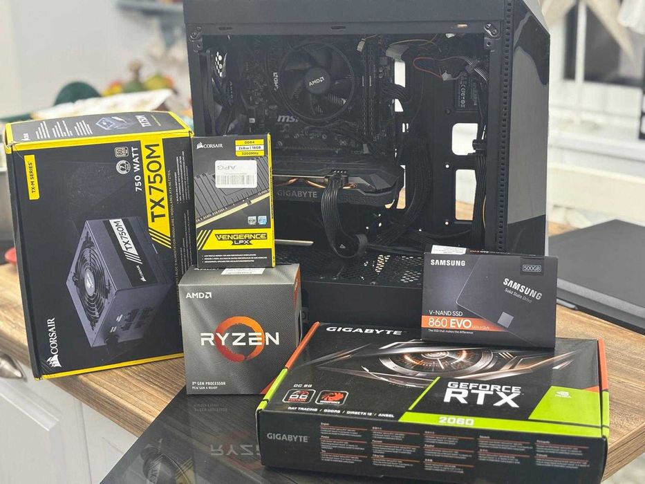 Calculator GAMING RTX 2060 | Ryzen 5 3600 | SSD 500GB | HDD 2TB | 16GB DDR4 | Sursa 750W Gold 80+ | Windows 11 instalat