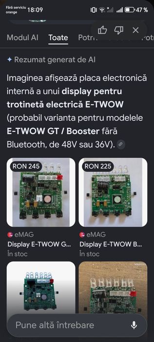 Display trotineta