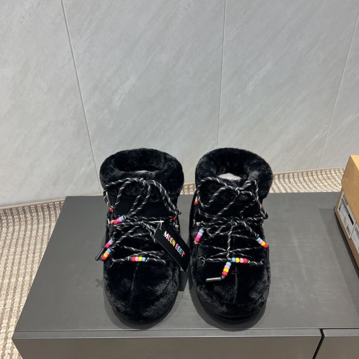 Moon Boot Icon Low Faux Fur Beads