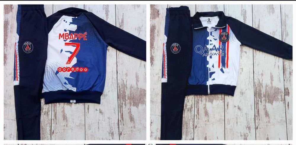 Детски Футболни анцузи Реал Псж Аржентина интер Меси Роналдо Мбапе ком