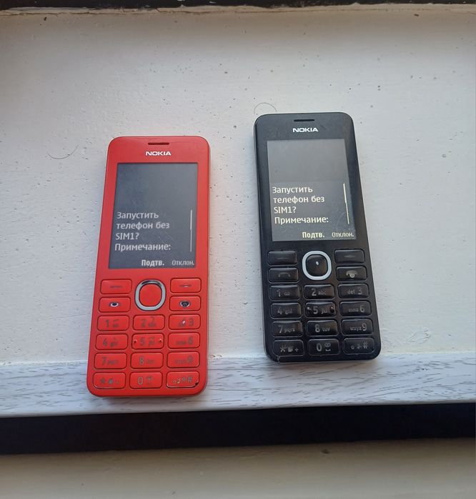 Nokia 206 состояние идеальное 2шт сатилады