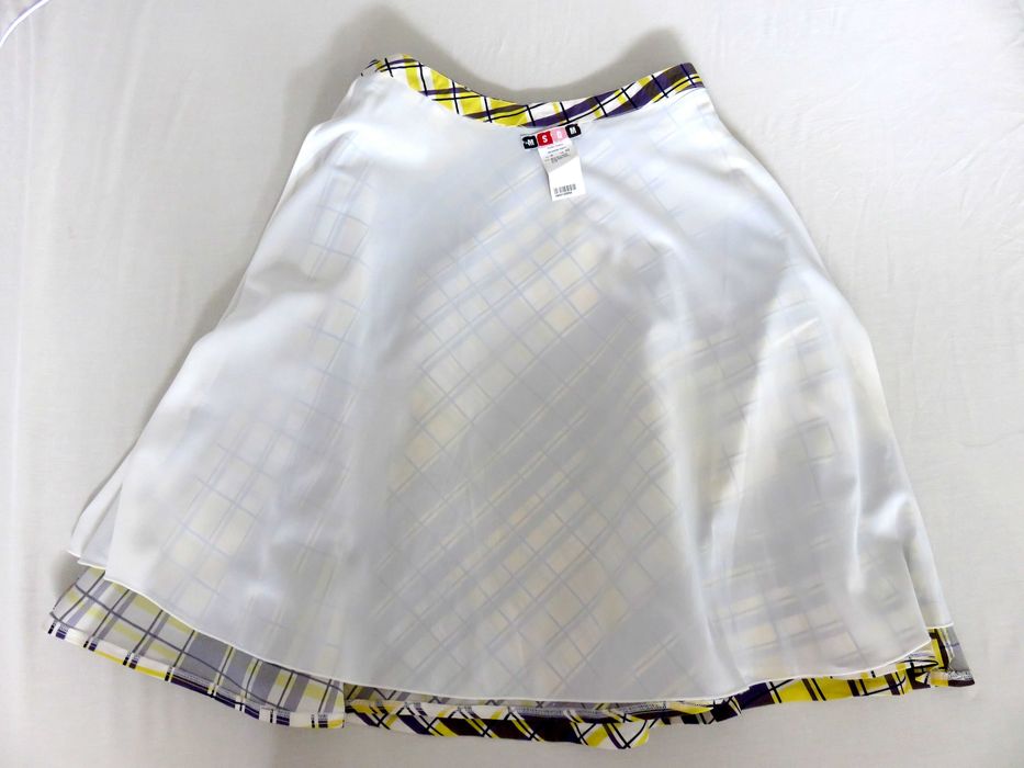 Копринена пола MSGM, миди дължина, S - M