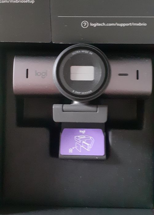 Camera Web MX Brio 4k @ 30FPS; FullHD @ 60FPS