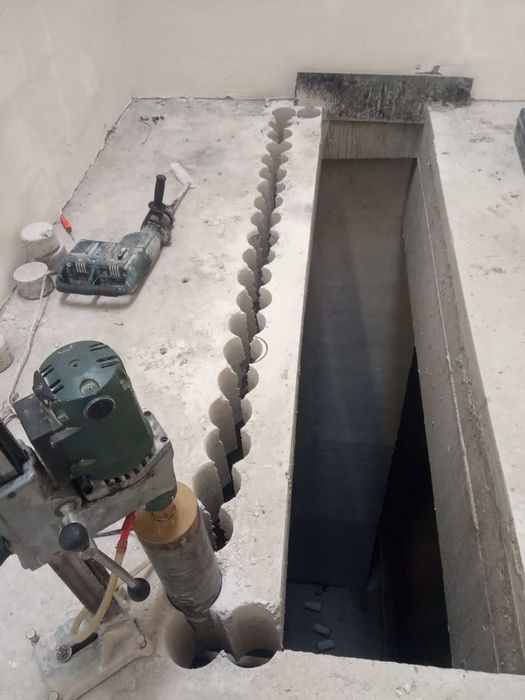 Beton, devor teshish