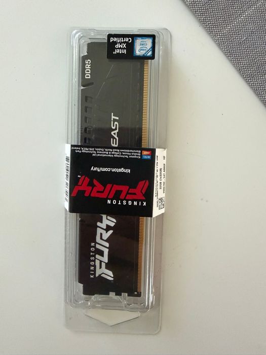 Memorie ddr5 32gb Kingston Fury Beast 5200Mhz CL40 nou sigilat