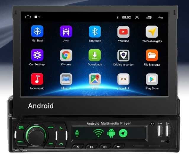 Navigatie mp3 usb DVR 1din Ecran rabatabil Audi Logan Skoda Volkswagen
