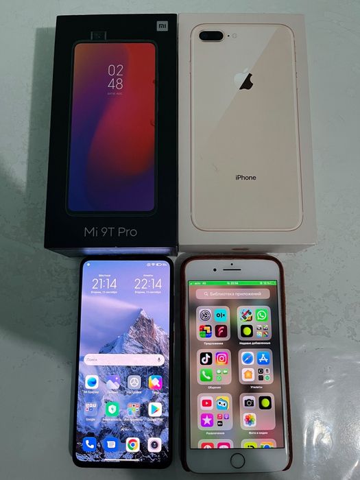 iPhone 8plus Xiaomi mi 9T pro 128gb