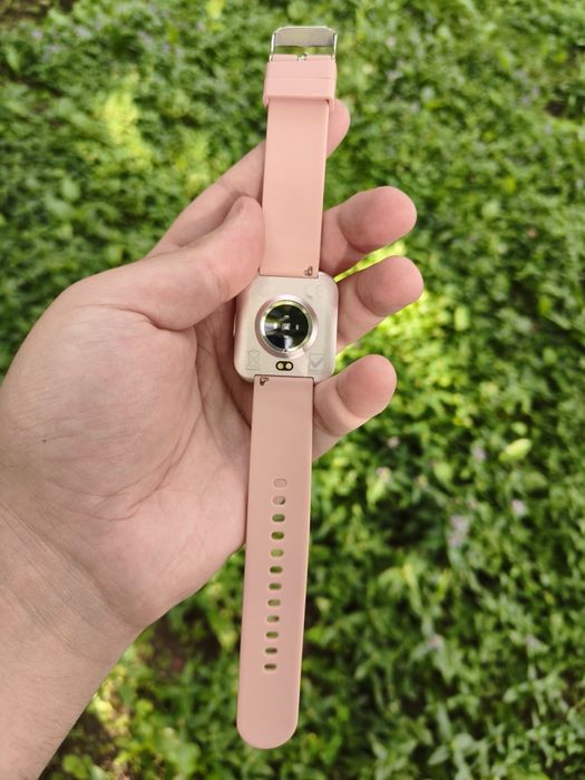 NOUA Smartwatch dama cu ecran amoled curbat, 7 zile autonomie, monitorizare tensiune glicemie ritm cardiac, combatibil android și iOS