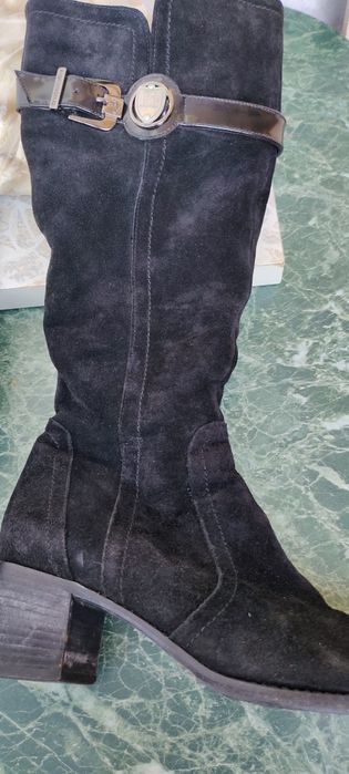 Замшевые сапоги 36 размер