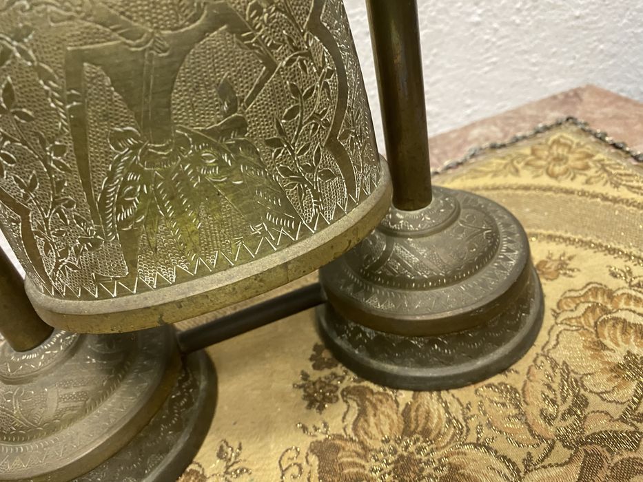 Настолен гонг от  масивен месинг от индия буда будизъм шива азия