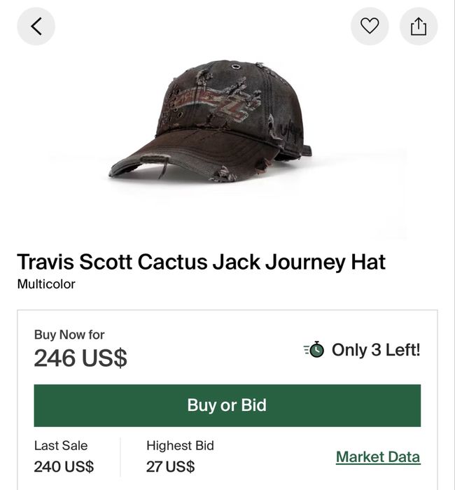 Travis Scott Cactus Jack Journey Hat