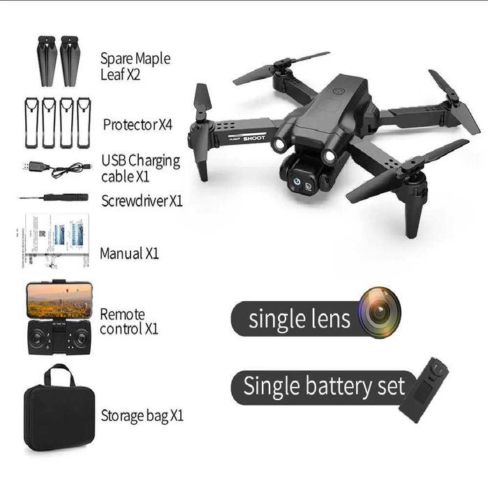 Сгъваем Дрон dron ZFR F195 4KHD камера дистанционно и от Смарт телефон