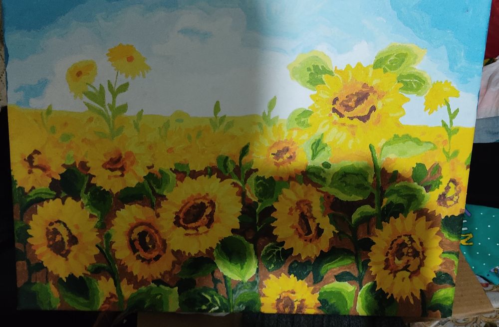 Картина по номерам на подрамнике.