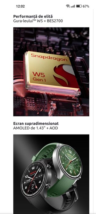 OnePlus Watch 2R cu Garanție!