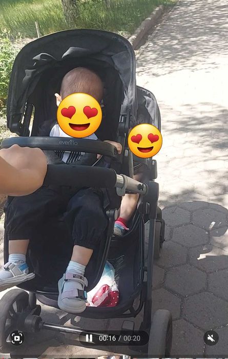 Каляска для близняшки б/у