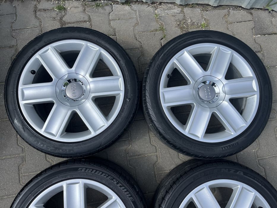 Jante aliaj 5x100mm, anvelope vara 225/45 R17, Audi TT, A1, A3, etc