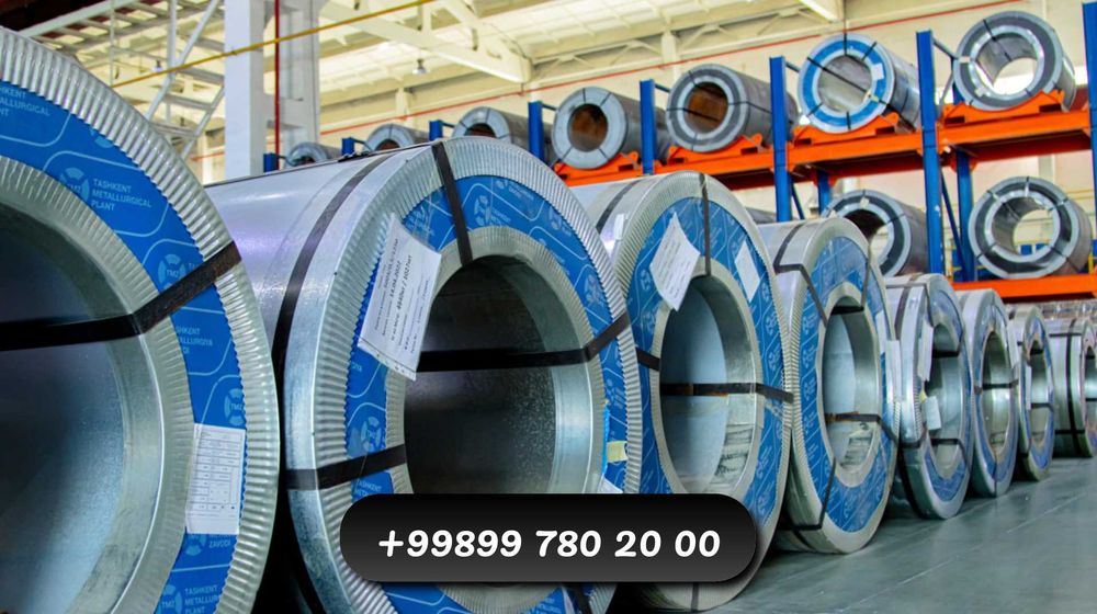 Оцинковка рулон с полимерным покрытием купить в Ташкенте лист Х/к Г/к.