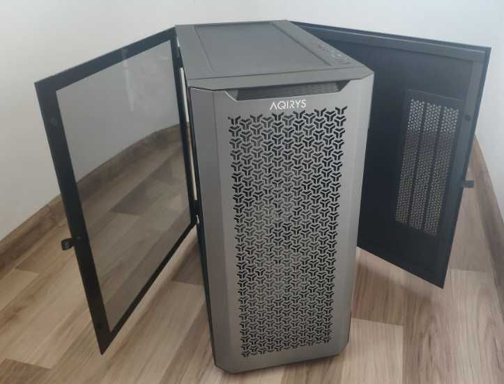 Carcasa AQIRYS Aquilla, Mid-Tower, fara sursa, E-ATX, Black