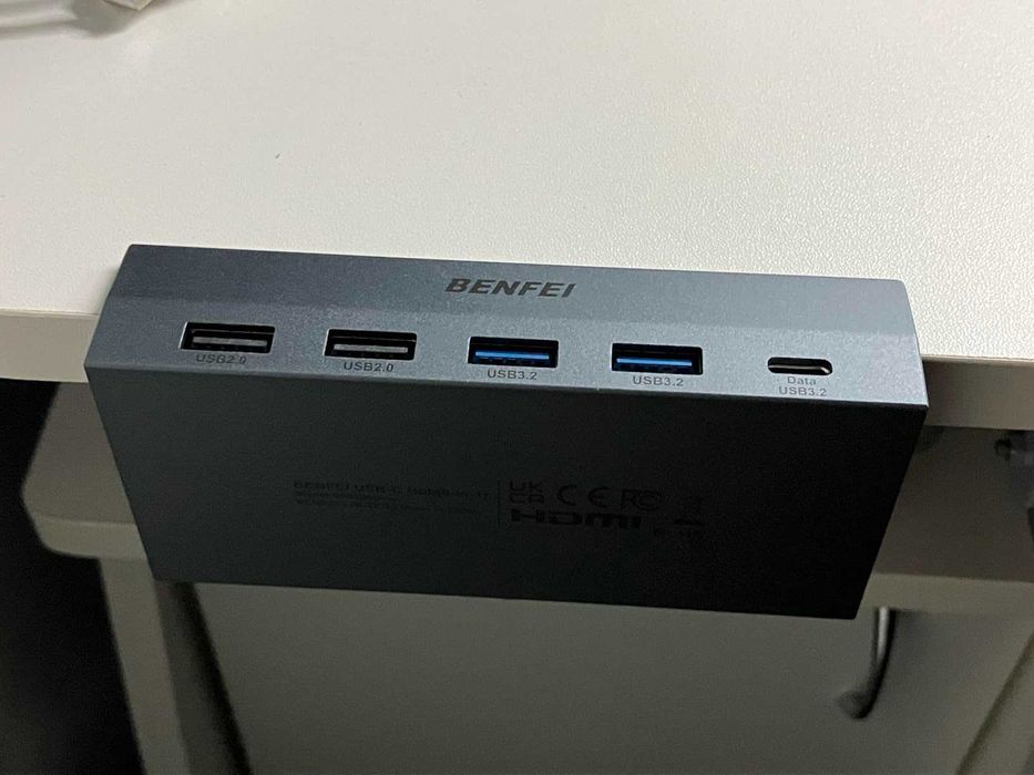 BENFEI 8-в-1 USB C хъб със сигурна скоба – 4K/60Hz HDMI, 2 x USB-A 3.2