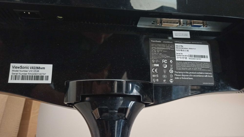 Монитор ViewSonic VX2268wm, 22, widescreen